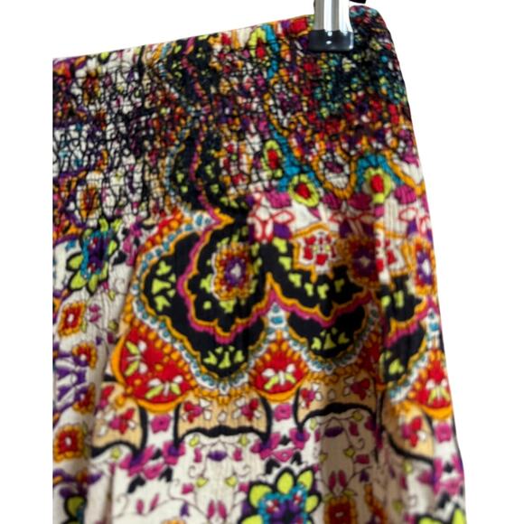 Patrons of Peace Boho Floral Print Elastic Waist Shorts - Size Small - Picture 3 of 5